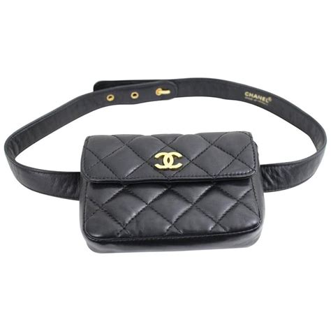 chanel denim belt bag|chanel belt bag vintage.